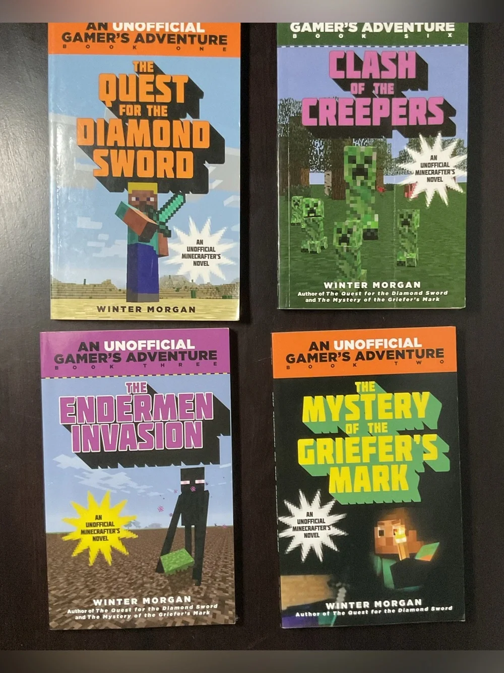 Minecraft Book Lot x7 Unofficial Gamers Adventure Handbook Lets Build Theme Park